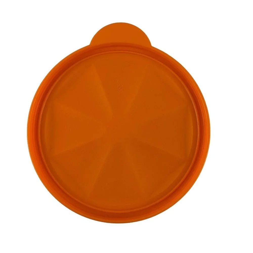 Tupperware Orange Keeper #6871 w/Seal #6872‎ Orange Container Lot of 3